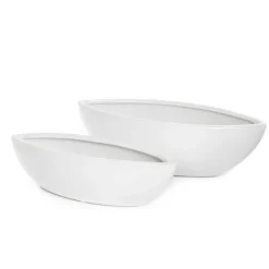 Ceramic Bondi Bowl Boat White (34x13.5x10cmH) Set 2