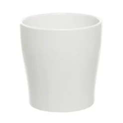Ceramic Bondi Concial Pot Set of 2 White (16Dx16cmH)
