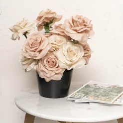 Ceramic Bondi Conical Tapered Set 2 Matte Black (23Dx16cmH)