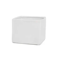 Ceramic Bondi Cube White (18x18x14cmH)
