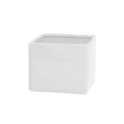 Ceramic Bondi Cube White (15x15x13cmH)