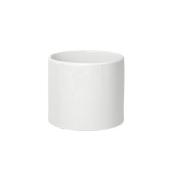 Ceramic Bondi Cylinder (15Dx13cmH) Single White