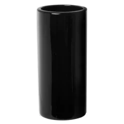 Ceramic Bondi Cylinder Vase 13Dx28cmH Black