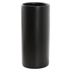 Ceramic Bondi Cylinder Vase Matte Black (18Dx40cmH)