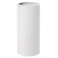 Ceramic Bondi Cylinder Vase 13Dx28cmH White