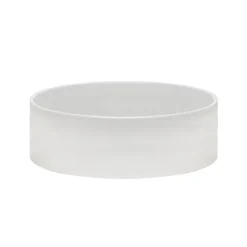 Ceramic Bondi Low Cylinder Bowl Glossy White (30Dx12cmH)