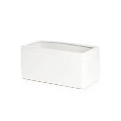 Ceramic Bondi Rectangle Trough White (25x12x12cmH)