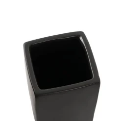 Ceramic Bondi Square Tank Set 2 Matte Black (15x15x29.5cmH)