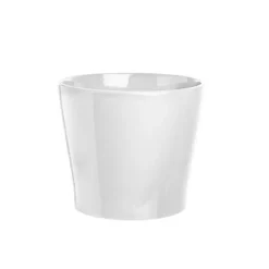 Ceramic Bravo Pot Medium Gloss White (18Dx15cmH)