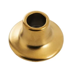 Ceramic Candle Holder Set 2 Gold (7Dx3cmH)