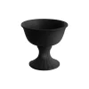 Ceramic Compote Charlotte Vases Black (16Dx15cmH)