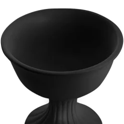 Ceramic Compote Charlotte Vases Black (16Dx15cmH)