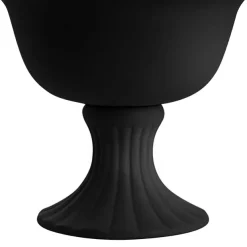 Ceramic Compote Charlotte Vases Black (16Dx15cmH)