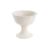Ceramic Compote Charlotte Vases White (16Dx15cmH)