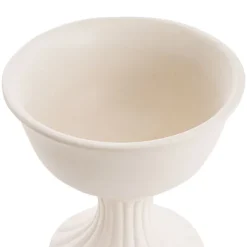 Ceramic Compote Charlotte Vases White (16Dx15cmH)