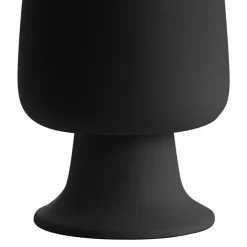 Ceramic Compote Isabella Vases Black (13Dx15cmH)