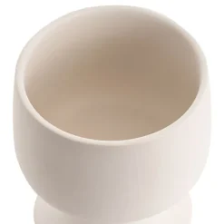 Ceramic Compote Isabella Vases White (13Dx15cmH)