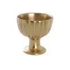 Ceramic Compote Olivia Vases Gold (17Dx17cmH)