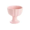 Ceramic Compote Olivia Vases Light Pink (17Dx17cmH)