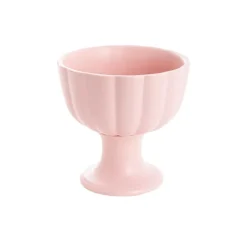 Ceramic Compote Olivia Vases Light Pink (17Dx17cmH)
