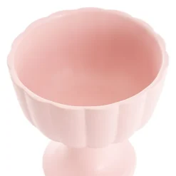 Ceramic Compote Olivia Vases Light Pink (17Dx17cmH)
