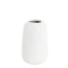 Ceramic Cone Vases Glossy White (14Dx22cmH)