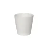 Ceramic Conical Pot Satin Matte White (13.5x13.5cmH)