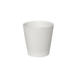 Ceramic Conical Pot Satin Matte White (13.5x13.5cmH)
