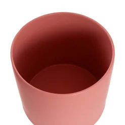 Ceramic Cylinder Dan Plant Pot Matte Soft Pink (22x22cmH)