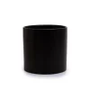 Ceramic Cylinder Dan Plant Pot Matte Black (18x18cmH)