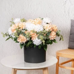 Ceramic Cylinder Dan Plant Pot Matte Black (22x22cmH)