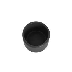 Ceramic Cylinder Pot Mini Satin Matte Black (8x7cmH)