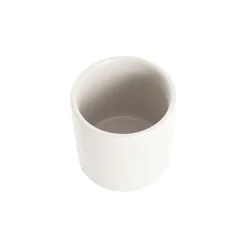 Ceramic Cylinder Pot Mini Satin Matte White (8x7cmH)