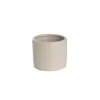 Ceramic Cylinder Pot Mini Satin Matte Light Grey (8x7cmH)