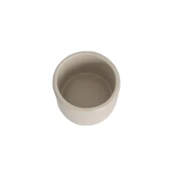 Ceramic Cylinder Pot Mini Satin Matte Light Grey (8x7cmH)