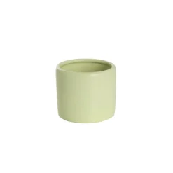 Ceramic Cylinder Pot Mini Satin Matte Sage (8x7cmH)