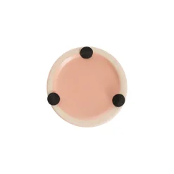Ceramic Cylinder Pot Mini Satin Matte Coral (8x7cmH)