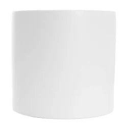 Ceramic Cylinder Pot Satin Matte White (30x30cmH)