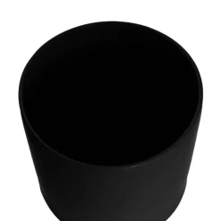 Ceramic Cylinder Pot Satin Matte Black (30x30cmH)