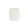 Ceramic Cylinder Pot Satin Matte White (15.5x15cmH)