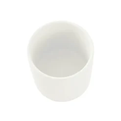 Ceramic Cylinder Pot Satin Matte White (15.5x15cmH)
