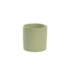 Ceramic Cylinder Pot Satin Matte Sage (8x8cmH)