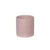 Ceramic Cylinder Pot Satin Matte Soft Pink (12x12.5cmH)