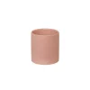 Ceramic Cylinder Pot Satin Matte Coral (10.5x10.5cmH)