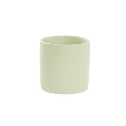 Ceramic Cylinder Pot Satin Matte Sage (15.5x15cmH)