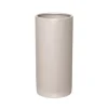 Ceramic Cylinder Pot Satin Matte Light Grey (13x28cmH)