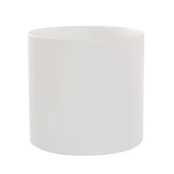 Ceramic Cylinder Pot Satin Matte White (29x28cmH)