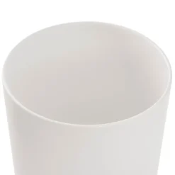 Ceramic Cylinder Pot Satin Matte White (29x28cmH)