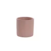 Ceramic Cylinder Pot Satin Matte Blush Pink (8x8cmH)