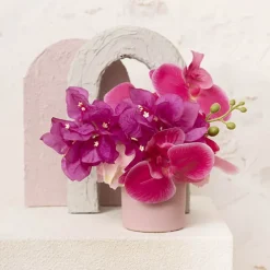 Ceramic Cylinder Pot Satin Matte Blush Pink (8x8cmH)